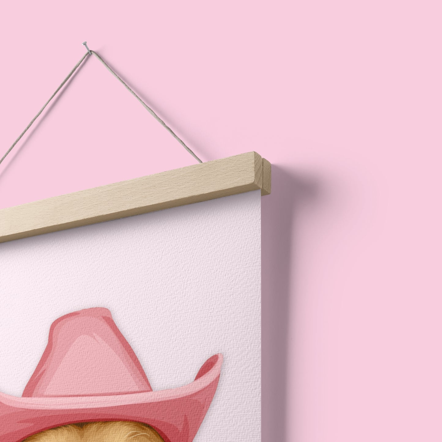 Wooden Magnetic Poster Hanger