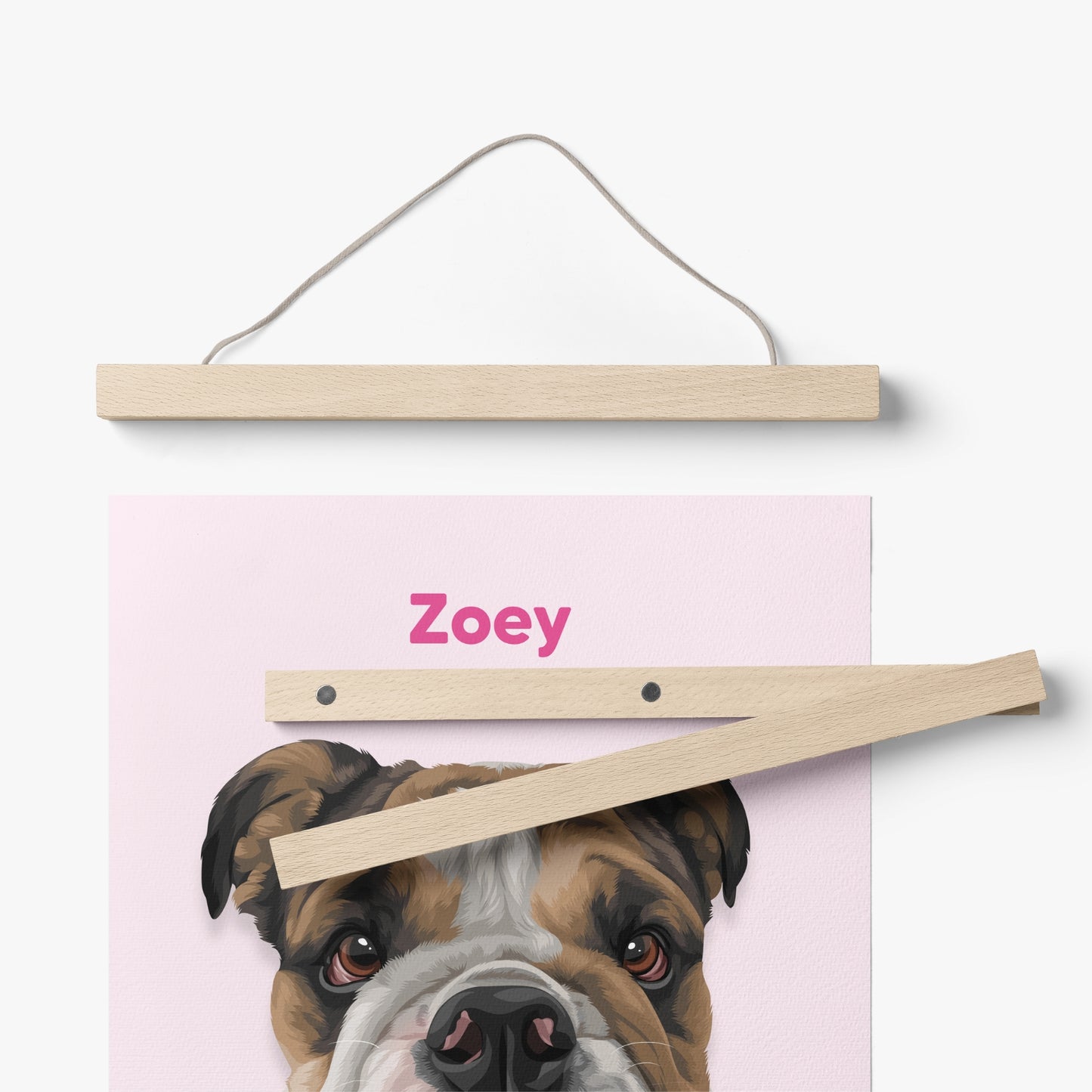 Wooden Magnetic Poster Hanger