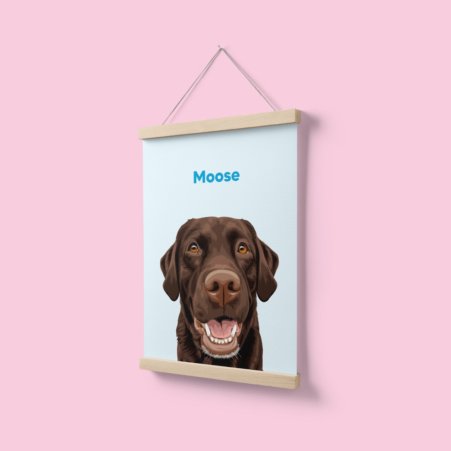 Wooden Magnetic Poster Hanger