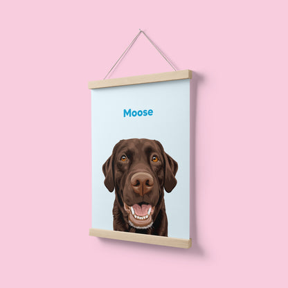 Wooden Magnetic Poster Hanger